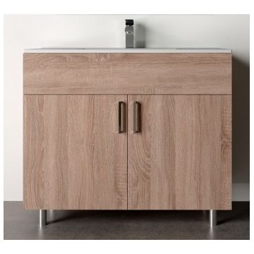 Baza lavoar Dalet Green tip stativ stejar 100 x 45 x 85 cm Baza lavoar Dalet Green tip stativ stejar 100 x 45 x 85 cm