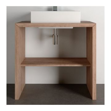 Baza lavoar Dalet Metro tip stativ stejar 80 x 48 x 75 cm Baza lavoar Dalet Metro tip stativ stejar 80 x 48 x 75 cm