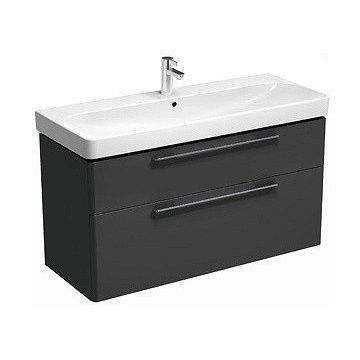 Baza lavoar Kolo Traffic cu doua sertare 116.8 x 62.5 x 46.1 cm antracit Baza lavoar Kolo Traffic cu doua sertare 116.8 x 62.5 x 46.1 cm antracit