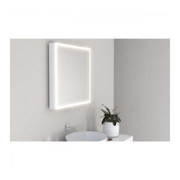 Oglinda extensibila ergonomica Miior cu led 78 x 60 x 7-37 cm