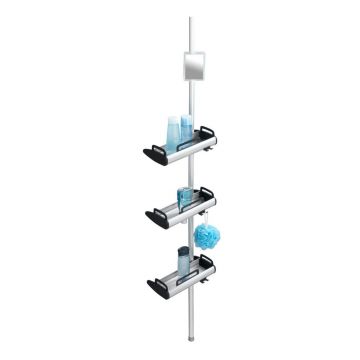 Raft telescopic de perete pentru baie Wenko Line, negru Raft telescopic de perete pentru baie Wenko Line, negru