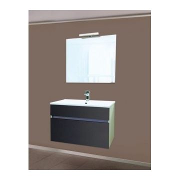 Set PROMO baza lavoar, lavoar si dulap oglinda iluminata Sanotechnik Stella 80 antracit Set PROMO baza lavoar, lavoar si dulap oglinda iluminata Sanotechnik Stella 80 antracit