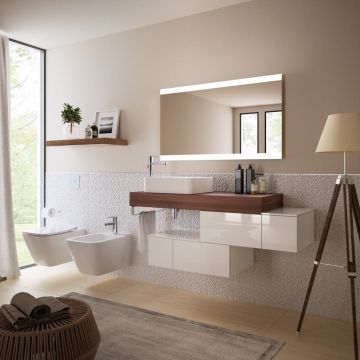 Blat pentru lavoar Ideal Standard Adapto 120 cm, finisaj nuc Blat pentru lavoar Ideal Standard Adapto 120 cm, finisaj nuc