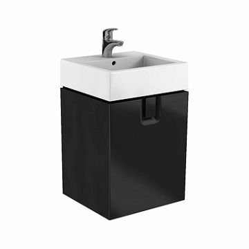 Dulap baza Kolo Twins 50cm un sertar negru mat Dulap baza Kolo Twins 50cm un sertar negru mat