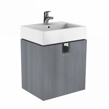 Dulap baza Kolo Twins 60cm un sertar gri argintiu Dulap baza Kolo Twins 60cm un sertar gri argintiu
