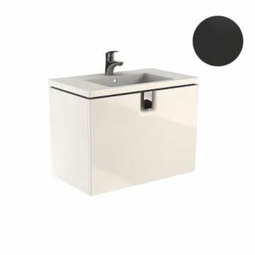 Dulap baza Kolo Twins 80cm cu un sertar inchidere lenta negru mat Dulap baza Kolo Twins 80cm cu un sertar inchidere lenta negru mat