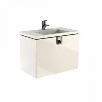 Dulap baza Kolo Twins cu 1 sertar 80cm culoare alb lucios Dulap baza Kolo Twins cu 1 sertar 80cm culoare alb lucios
