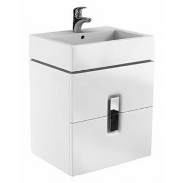 Dulap baza Kolo Twins cu 2 sertare cu inchidere lenta 60cm culoare alb lucios Dulap baza Kolo Twins cu 2 sertare cu inchidere lenta 60cm culoare alb lucios