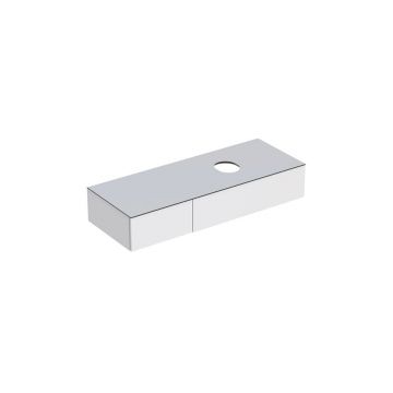 Dulap baza pentru lavoar pe blat Geberit Variform alb 2 sertare 135 cm Dulap baza pentru lavoar pe blat Geberit Variform alb 2 sertare 135 cm