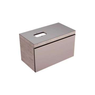 Dulap baza pentru lavoar suspendat bej Geberit Citterio 1 sertar stanga sau dreapta 89 cm