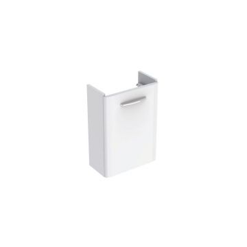 Dulap baza pentru lavoar suspendat Geberit Selnova Square alb 1 usa proiectie mica 45 cm