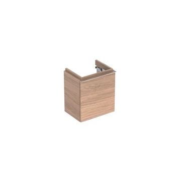 Dulap baza pentru lavoar suspendat stejar natural Geberit Icon 1 usa opritor dreapta 37 cm