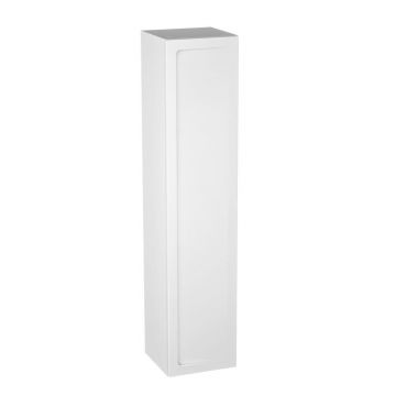 Dulap inalt suspendat Oristo Beryl alb mat 3 etajere sticla 2 sertare 160 cm