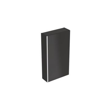 Dulap lateral suspendat negru Geberit Acanto 1 usa 45 cm