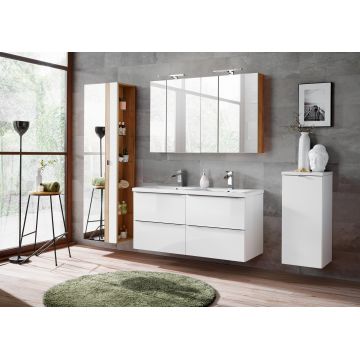 Set Mobilier pentru baie, 7 piese, Capri White XL