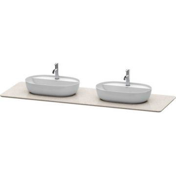 Blat Duravit Luv Quartz 1783x595mm cu doua decupaje stone sand