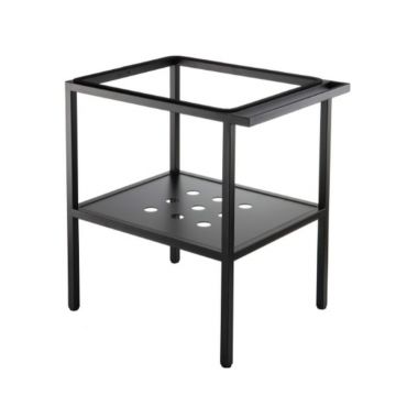 Consola sustinere lavoar cu suport pentru prosop, culoare negru 40 cm, Deante