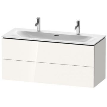 Dulap baza Duravit L-Cube cu doua sertare 122x48cm alb lucios