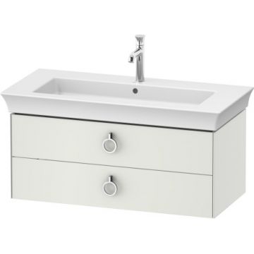 Dulap baza Duravit White Tulip cu 2 sertare 984x458mm alb satinat mat lacuit