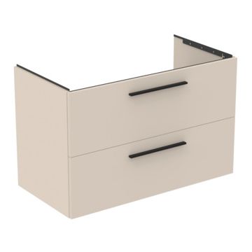 Dulap baza Ideal Standard i.Life B cu 2 sertare 100x50.5x63cm bej mat
