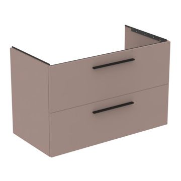Dulap baza Ideal Standard i.Life B cu 2 sertare 100x50.5x63cm greige mat