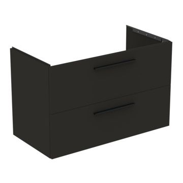 Dulap baza Ideal Standard i.Life B cu 2 sertare 100x50.5x63cm gri carbon mat