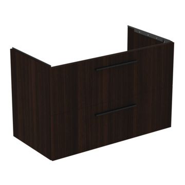Dulap baza Ideal Standard i.Life B cu 2 sertare 100x50.5x63cm stejar cafea