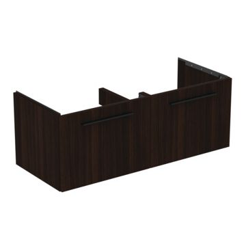 Dulap baza Ideal Standard i.Life B cu 2 sertare 120x50.5x44cm stejar cafea