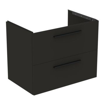 Dulap baza Ideal Standard i.Life B cu 2 sertare 80x50.5x63cm gri carbon mat