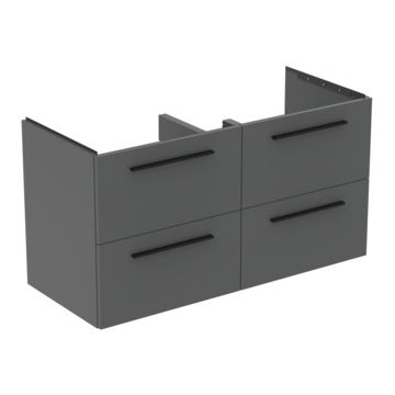Dulap baza Ideal Standard i.Life B cu 4 sertare 120x50.5x63cm gri mat