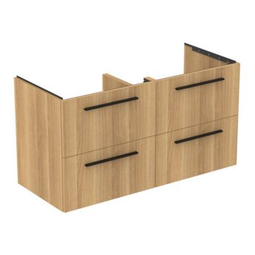 Dulap baza Ideal Standard i.Life B cu 4 sertare 120x50.5x63cm stejar natur