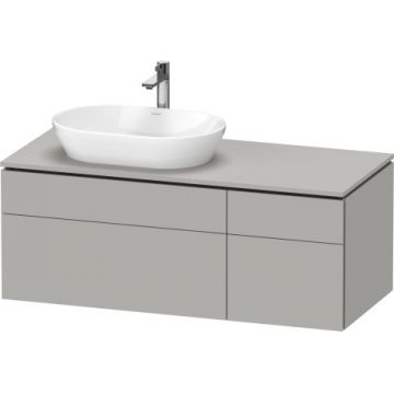 Dulap baza suspendat Duravit L-Cube 122x55cm gri mat decor