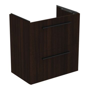 Dulap baza suspendat Ideal Standard i.life S cu doua sertare 60cm stejar cafeniu