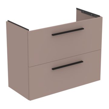 Dulap baza suspendat Ideal Standard i.life S cu doua sertare 80cm greje mat