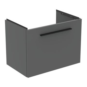 Dulap baza suspendat Ideal Standard i.life S cu un sertar 60cm gri quartz mat