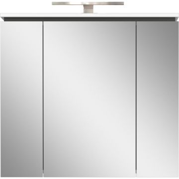 Dulap de baie alb cu oglindă/cu iluminare 76x74 cm Modesto – Germania