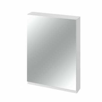 Dulap suspendat cu oglinda Cersanit Moduo, 60 cm, alb, montat