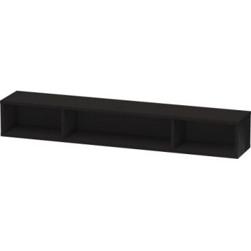 Polita suspendata Duravit L-Cube Shelf 80cm negru lucios