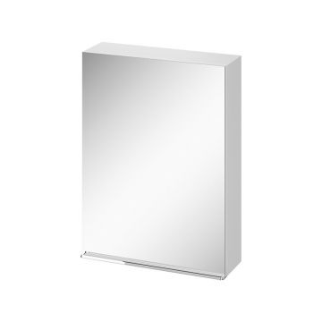 Dulap cu oglinda Cersanit Virgo 60 cm Alb cu maner Crom