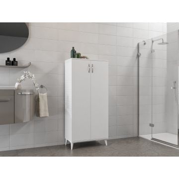 DULAP DE BAIE Alboran - White, Alb, 37x153x70 cm