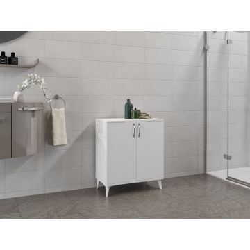 DULAP DE BAIE Bengal - White, Alb, 37x83x70 cm