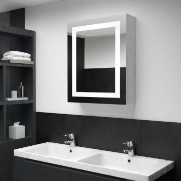 Dulap de baie cu oglindă și LED-uri 50 x 13 x 70 cm