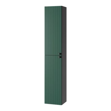 Dulap de baie verde/gri antracit suspendat 30x160 cm Asti – STOLKAR