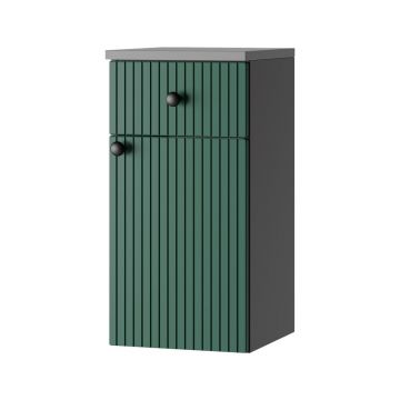 Dulap de baie verde/gri antracit suspendat 30x60 cm Asti – STOLKAR
