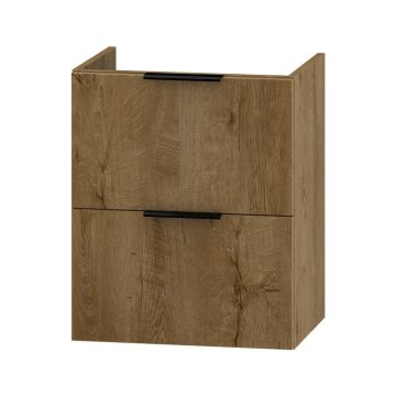 Dulap sub chiuvetă suspendat cu aspect de lemn de stejar 46,5x55,5 cm Lyon – STOLKAR