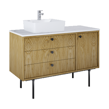 Mobilier baie Legacy 120 cm finisaj Stejar Natural