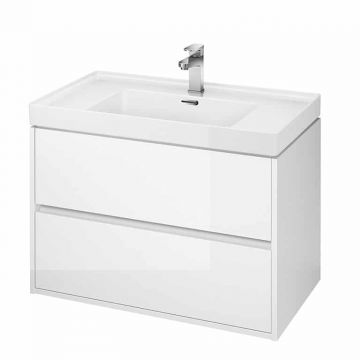 Mobilier suspendat Cersanit Crea 80 cm Alb