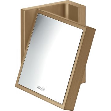 Oglinda cosmetica Hansgrohe Axor Universal 1.7x de perete bronz periat