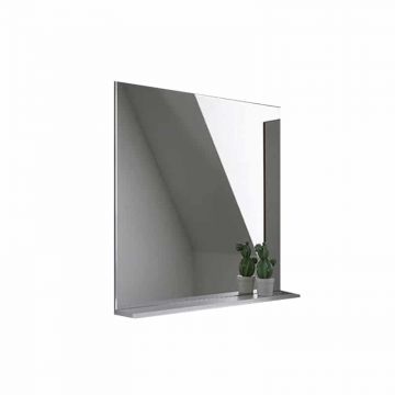 Oglinda cu etajera Kolpasan Evelin 65x70 cm alb