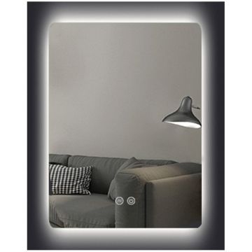 Oglinda Fluminia, Morris Ambient, 60 x 80, dreptunghiulara, cu iluminare LED, 3 culori